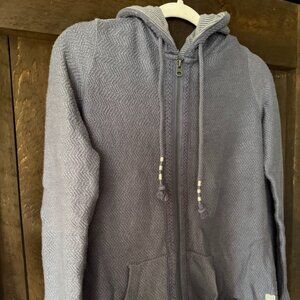 Fat face zip up blue sweater